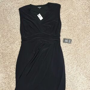 Express black tight stretchy dress